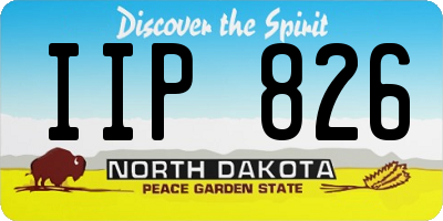 ND license plate IIP826