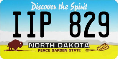 ND license plate IIP829
