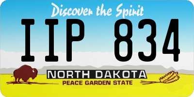 ND license plate IIP834