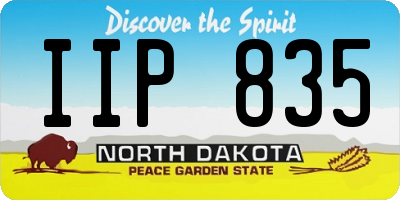 ND license plate IIP835
