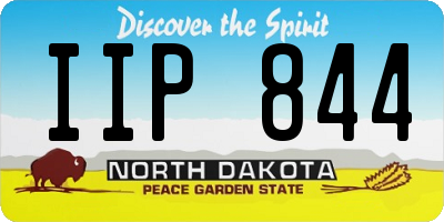 ND license plate IIP844