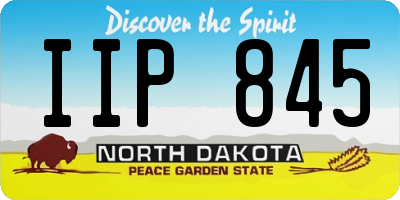ND license plate IIP845