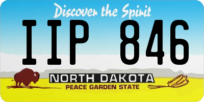 ND license plate IIP846
