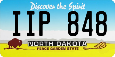 ND license plate IIP848