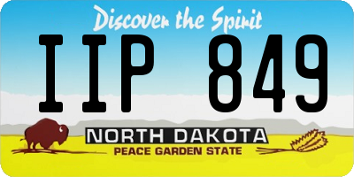 ND license plate IIP849