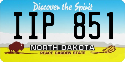 ND license plate IIP851