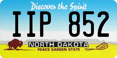 ND license plate IIP852