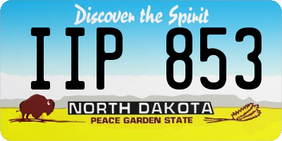 ND license plate IIP853