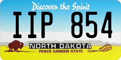 ND license plate IIP854