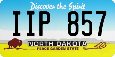 ND license plate IIP857