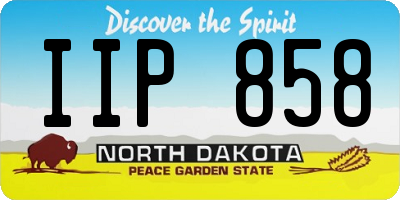 ND license plate IIP858