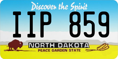 ND license plate IIP859