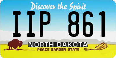 ND license plate IIP861