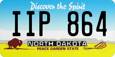 ND license plate IIP864