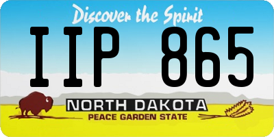 ND license plate IIP865