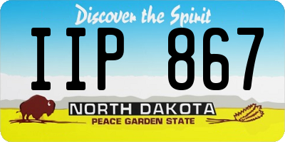 ND license plate IIP867
