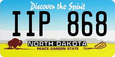 ND license plate IIP868