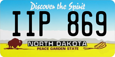 ND license plate IIP869