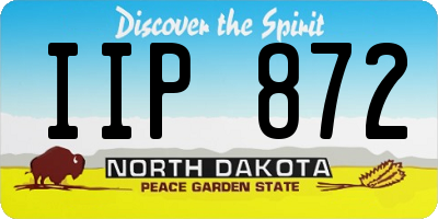 ND license plate IIP872