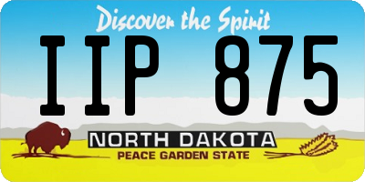 ND license plate IIP875