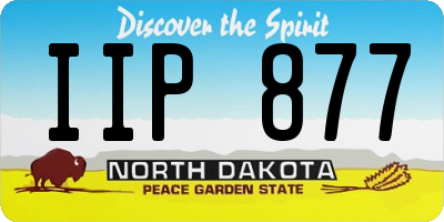 ND license plate IIP877