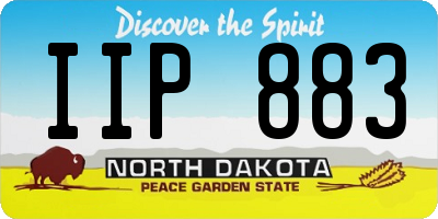 ND license plate IIP883