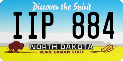 ND license plate IIP884