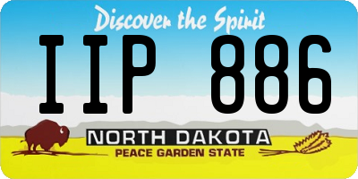 ND license plate IIP886