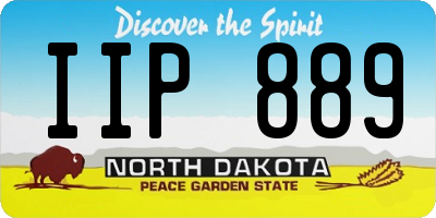 ND license plate IIP889