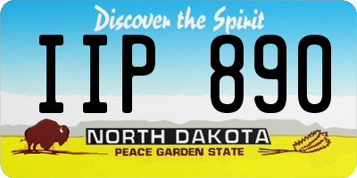 ND license plate IIP890