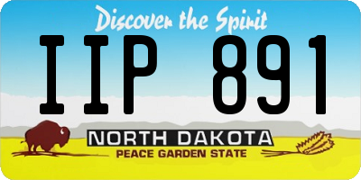 ND license plate IIP891