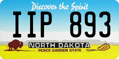 ND license plate IIP893