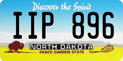 ND license plate IIP896