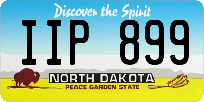 ND license plate IIP899