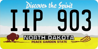ND license plate IIP903