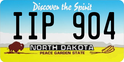 ND license plate IIP904