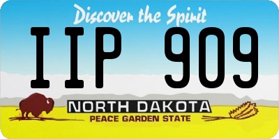 ND license plate IIP909