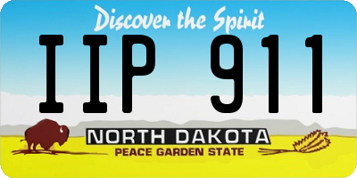 ND license plate IIP911