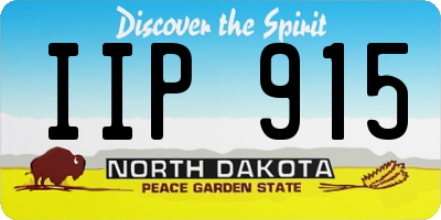 ND license plate IIP915