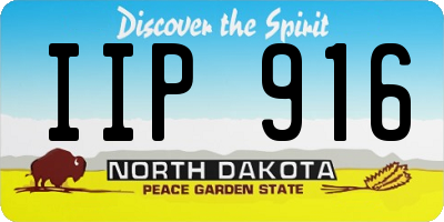 ND license plate IIP916