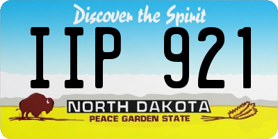 ND license plate IIP921