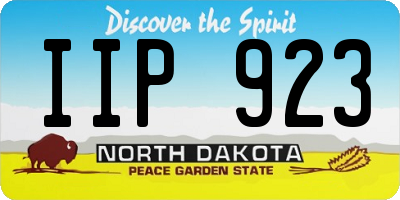 ND license plate IIP923