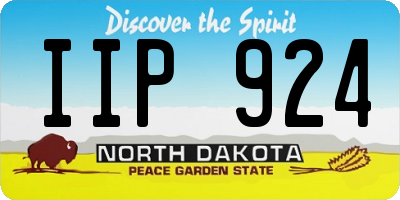 ND license plate IIP924