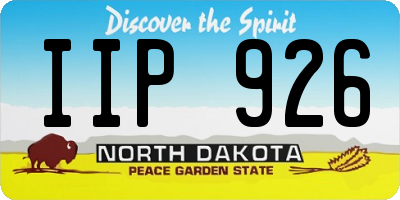 ND license plate IIP926