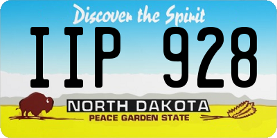 ND license plate IIP928