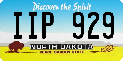 ND license plate IIP929