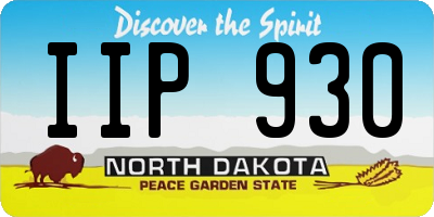 ND license plate IIP930