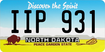 ND license plate IIP931