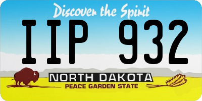 ND license plate IIP932