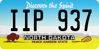 ND license plate IIP937